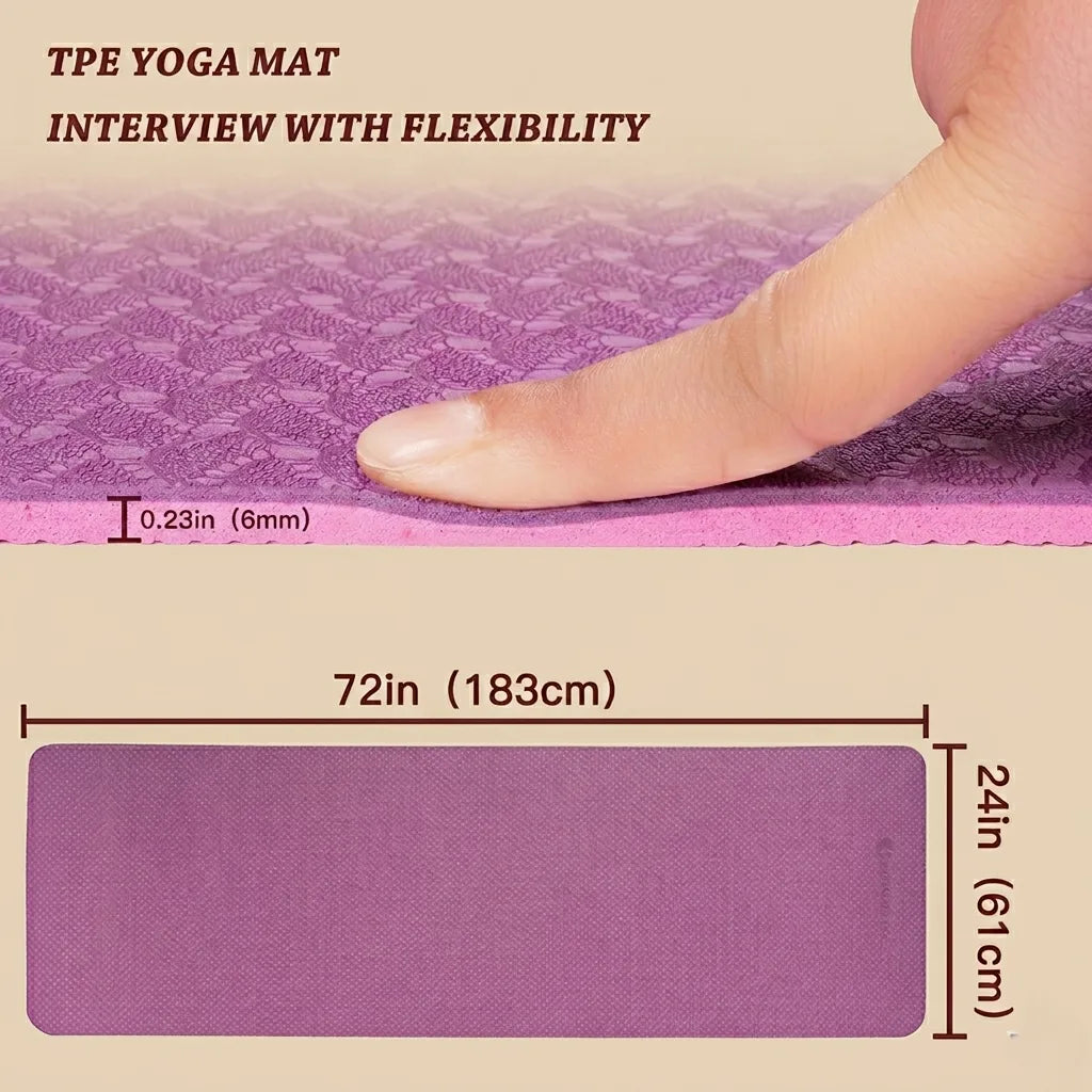 Premium Dual Colour Yoga Fitness Mat