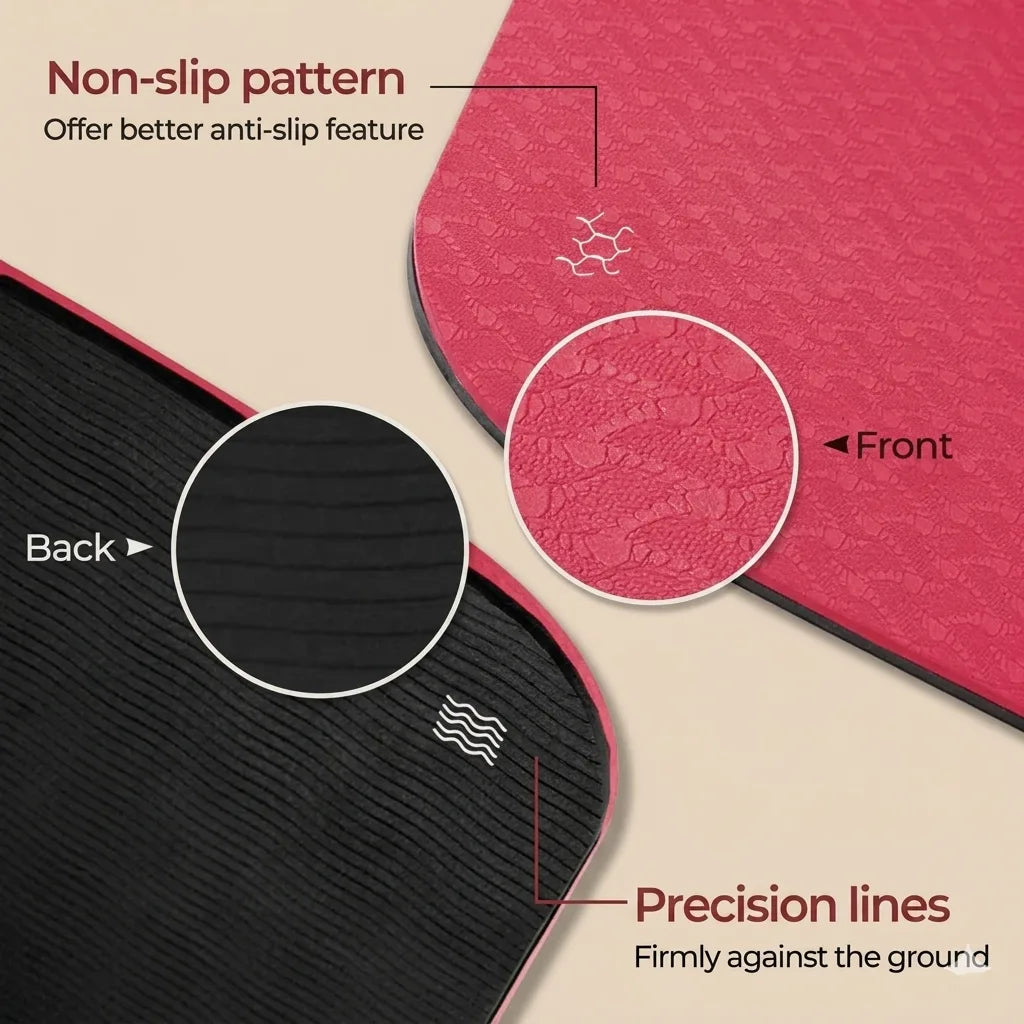 Premium Dual Colour Yoga Fitness Mat