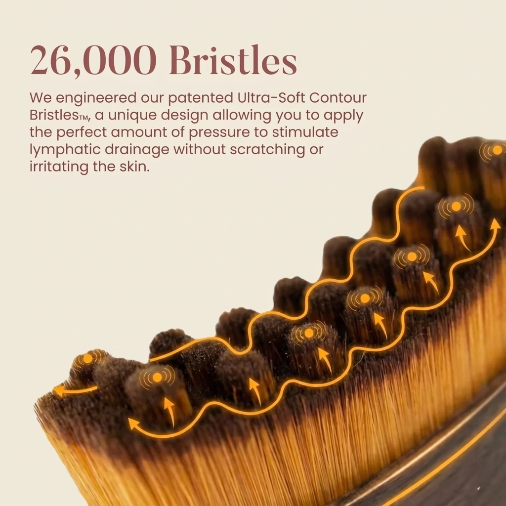 Dress Like Us Lymphatic Contour Face Brush – Facial Sculpting & Drainage Tool
