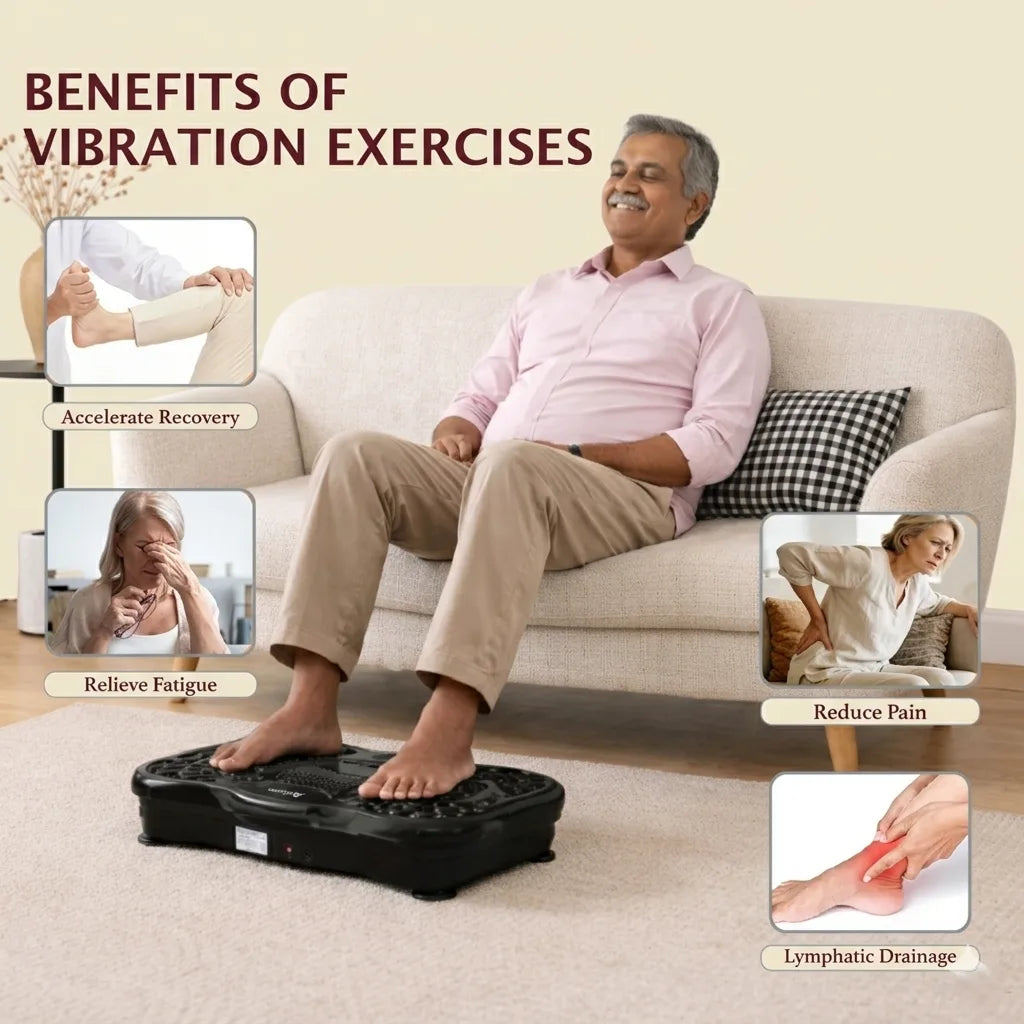Dress Like Us Vibration Plate Machine – Home Workout & Body Toning Fitness Trainer