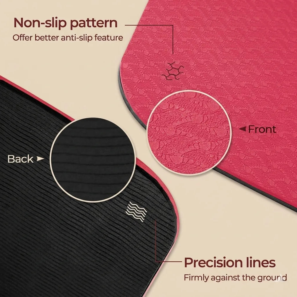Premium Dual Colour Yoga Fitness Mat