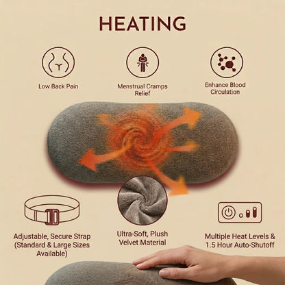 DLU Period Pain Relief Belt – Heat & Vibration Massager for Cramps