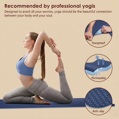 Premium Dual Colour Yoga Fitness Mat